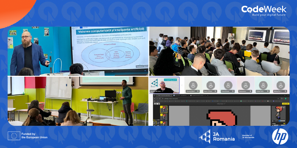 Activități EU Code Week în colaborare cu @HP Inc.