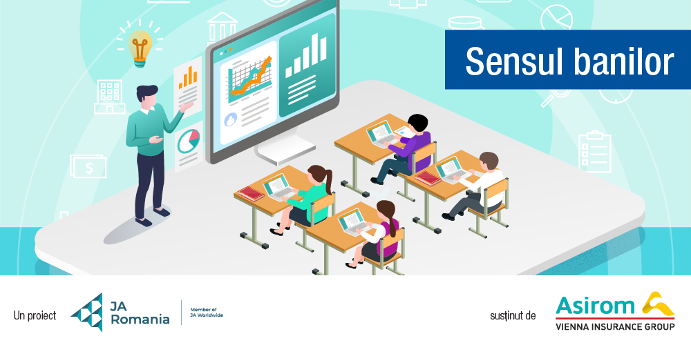 3.308 elevi și-au dezvoltat competențele financiare prin proiectul „Sensul banilor”, susținut de Asirom și Junior Achievement România
