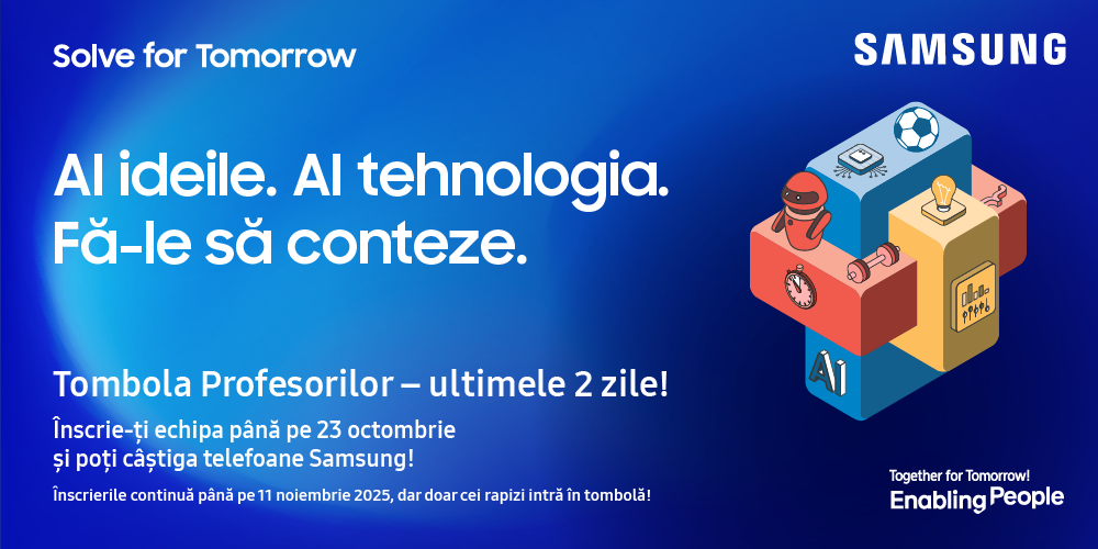 Ultimele 2 zile pentru înscrieri cu șanse la Tombola Profesorilor!