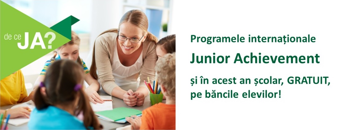 Programele internaționale Junior Achievement sunt și în acest an școlar, GRATUIT, pe băncile elevilor!