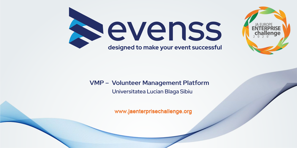 Echipa VMP - Volunteer Management Platform, Universitatea Lucian Blaga din Sibiu, la JA Europe Enterprise Challenge 2020