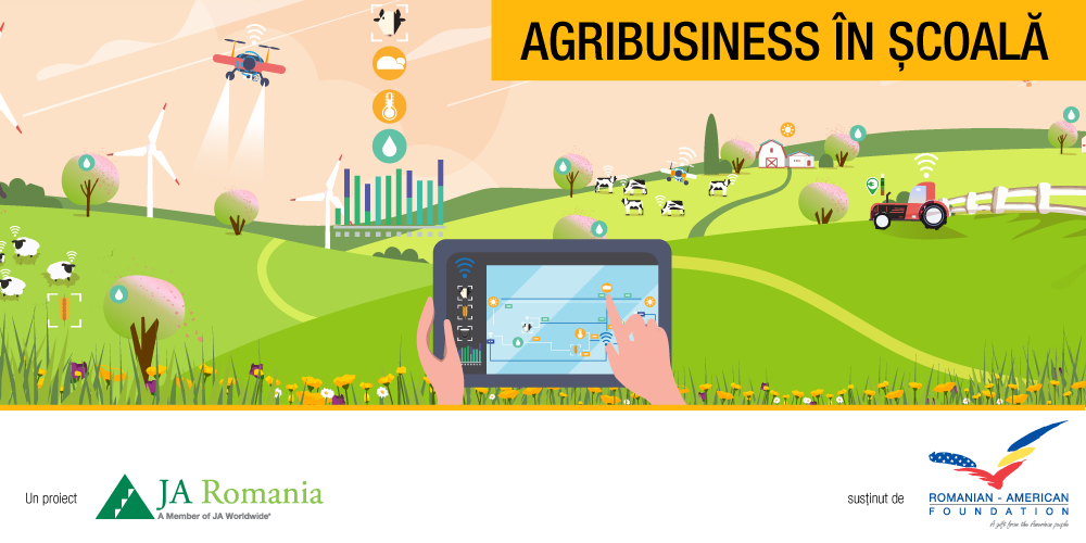 Proiectul JA Agribusiness în școală, susținut de Romanian-American Foundation, oferă oportunități de învățare practică în antreprenoriat pentru profesorii și elevii din liceele agricole