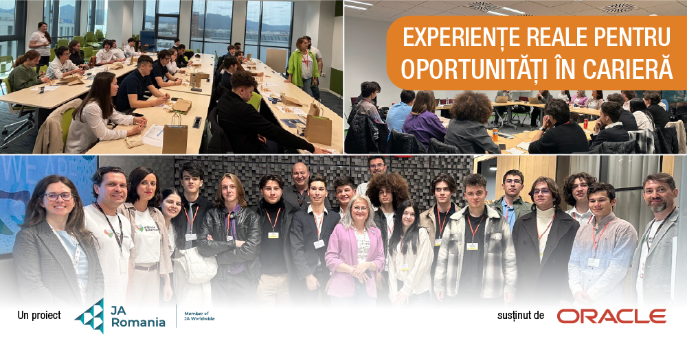 Experiența Job Shadow, la sediul Oracle, a ajuns la 34 de elevi din București și Brașov