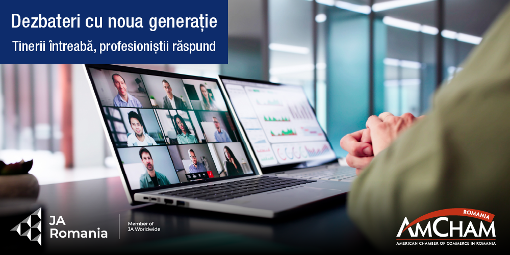 Sesiunea online Tinerii întreabă, profesioniștii răspund, ediția 2026, conectează elevi și studenți cu reprezentanți din mediul de afaceri